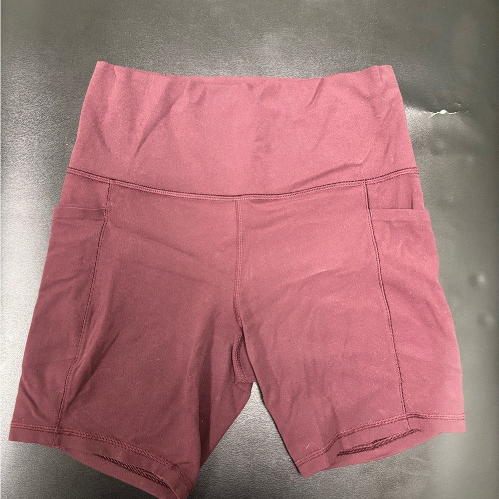 Athleta Women's Maroon Bike Shorts